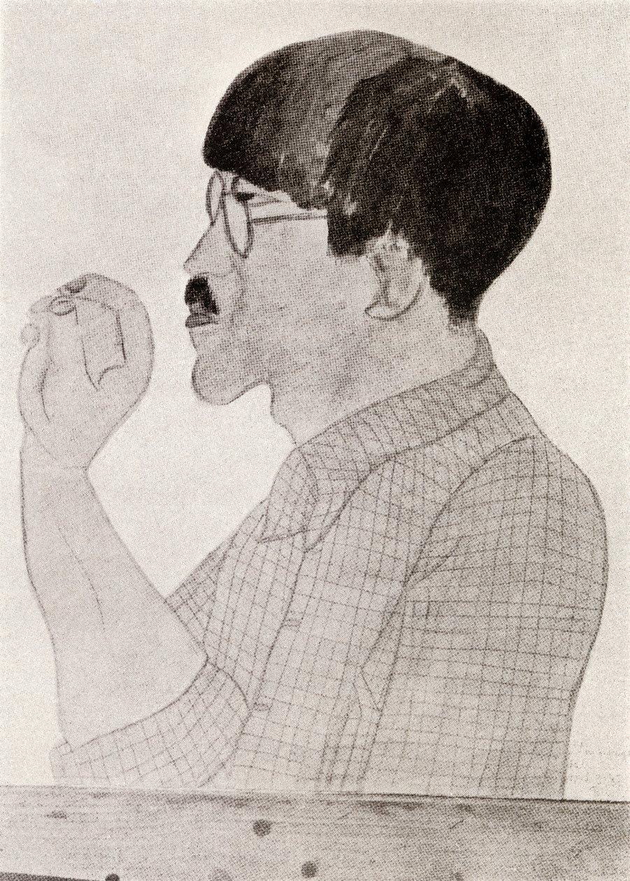 伦纳德-藤田嗣治（石版画） 作者 蒙帕纳斯 (1901-53) 琪琪