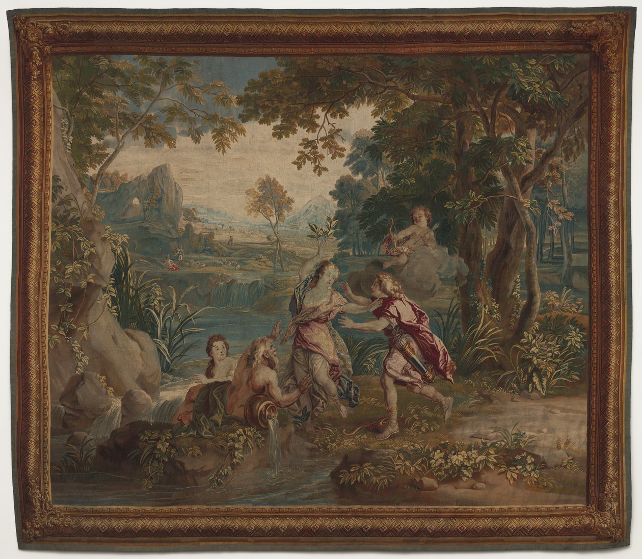 阿波罗和达芙妮 作者 由 Charles de La Fosse 设计； Zeger Jacob van Helmont 的卡通画