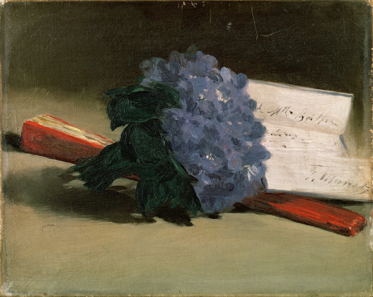 紫罗兰花束，1872年 作者 爱德华·马奈