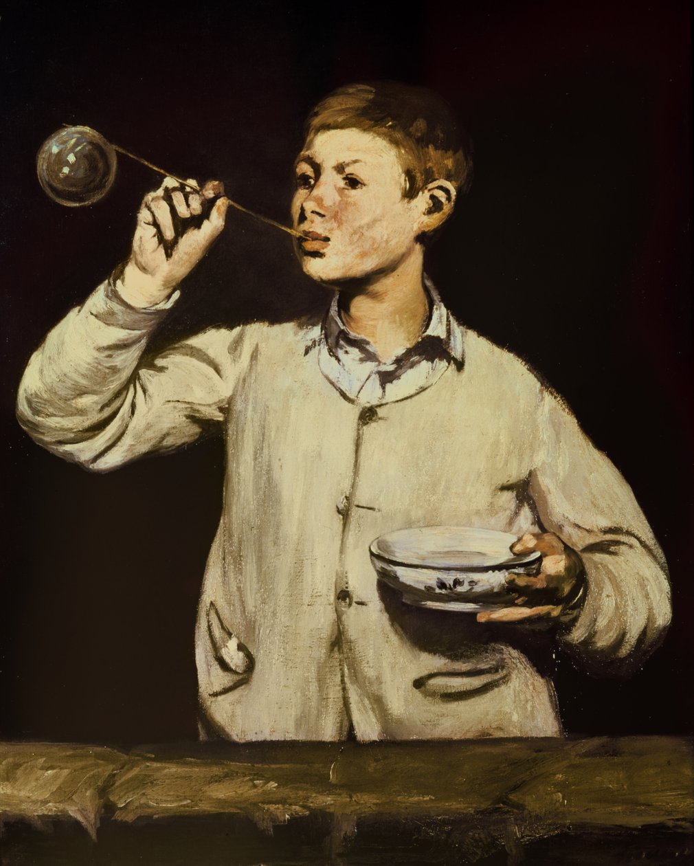 男孩吹泡泡，1867-69 作者 爱德华·马奈