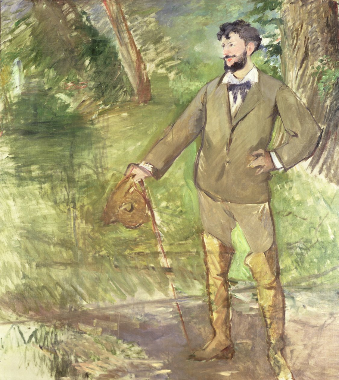 Emile-Auguste Carolus-Duran（1838-1917）c.1876的肖像 作者 爱德华·马奈
