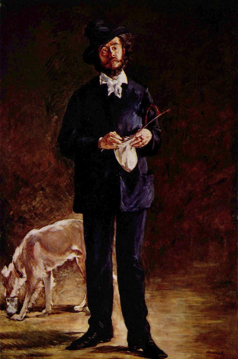Gilbert Marcellin Desboutin肖像 作者 爱德华·马奈