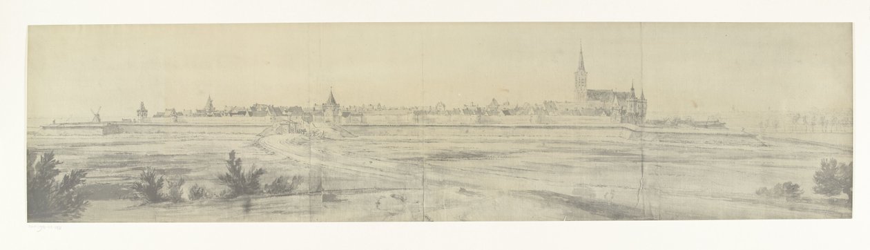 埃尔堡景色，1672 年
由 Adam Frans van der Meulen 绘制的 1672 年法国入侵荷兰的图画照片，保存在 Gobelins 制造厂（系列名称） 作者 莫罗兄弟