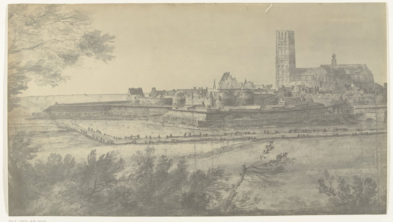哈尔德韦克景色，1672 年
Adam Frans van der Meulen 1672 年绘制的法国入侵荷兰的图画照片，保存在戈贝兰博物馆（系列名称） 作者 莫罗兄弟