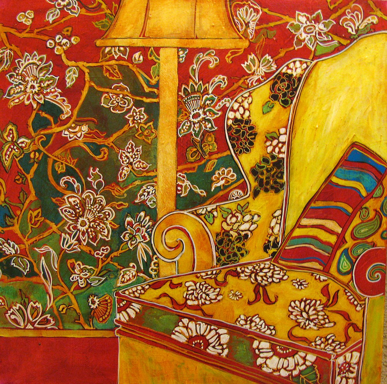 客厅椅子，2016（混合媒介） 作者 琳达·亚瑟（Linda Arthur）