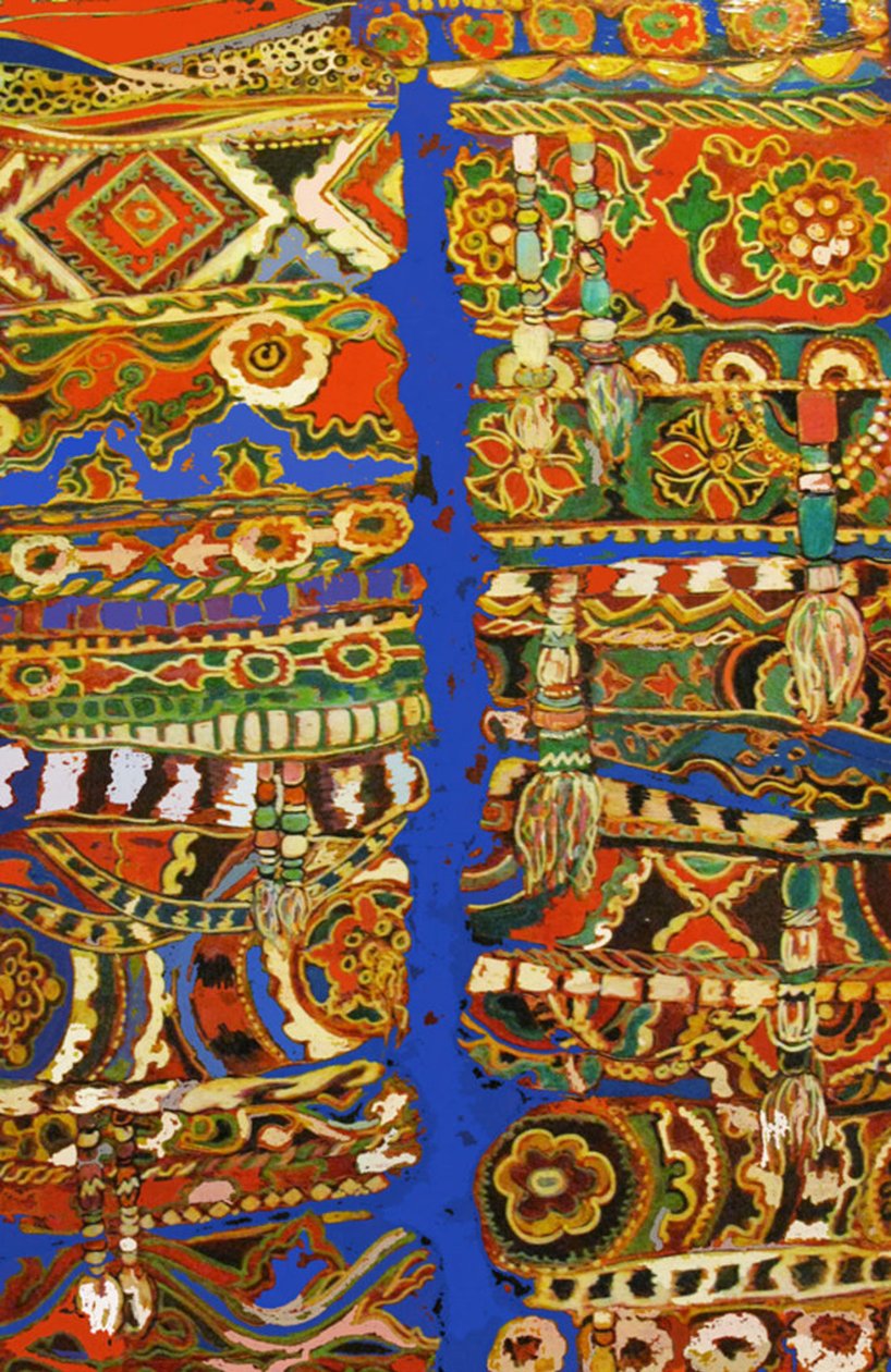 部落帽子，2010 年（混合一切） 作者 琳达·亚瑟（Linda Arthur）