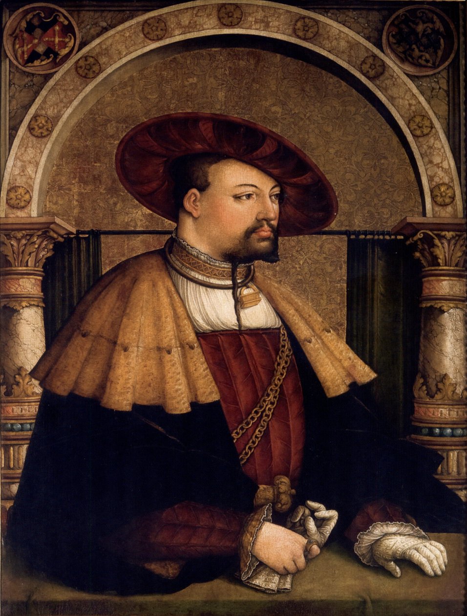 Eitelfriedrich III的肖像。 Zollern，1561年 作者 约瑟夫·维斯
