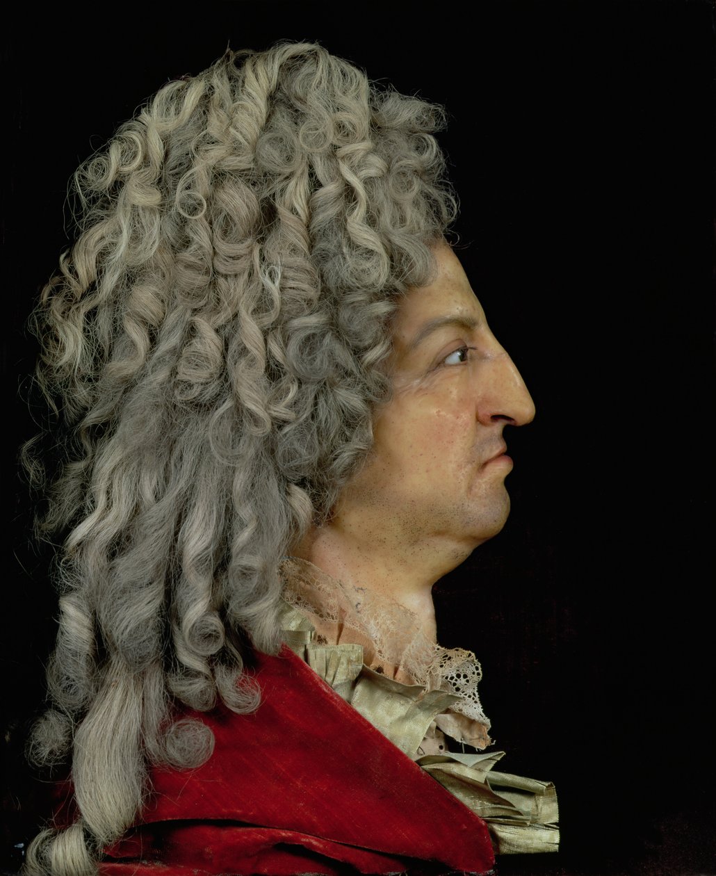 路易十四（1638-1715）1706（混合媒体） 作者 Antoine Benoist或Benoit du Cercle