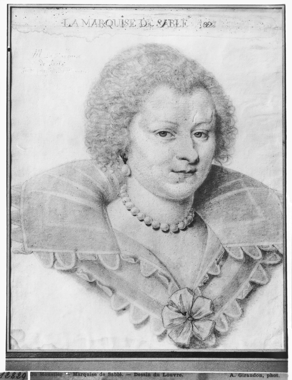 Magdeleine de Souvre（1599-1678）Marquise de Sable，1621年的肖像 作者 Daniel Dumonstier或Dumoustier