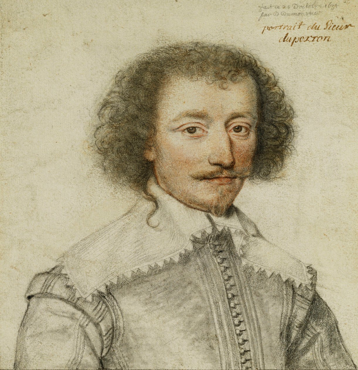 Pierre Le Hayer Duperron肖像，1634年 作者 或Dumoustier Dumon公牛