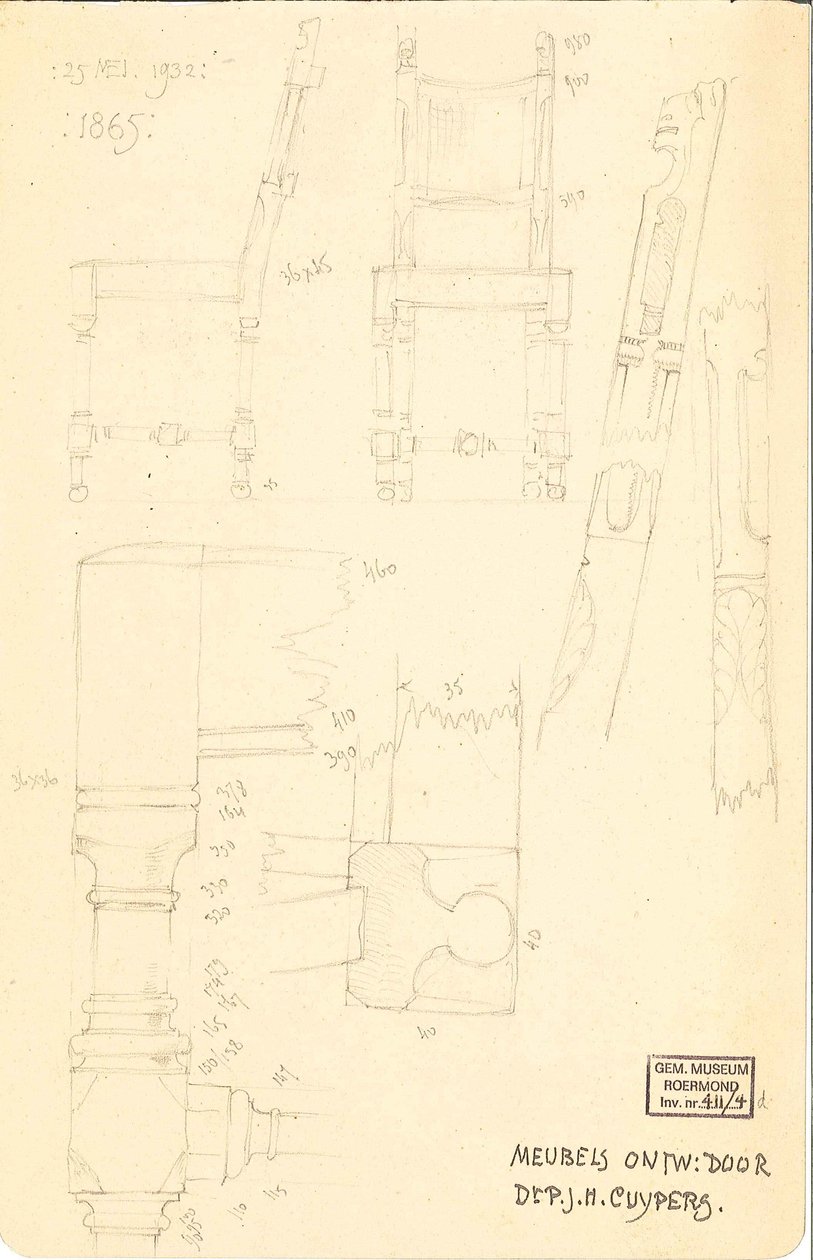 博士设计的家具PJH Cuypers 作者 皮埃尔·库珀斯（Pierre Cuypers）
