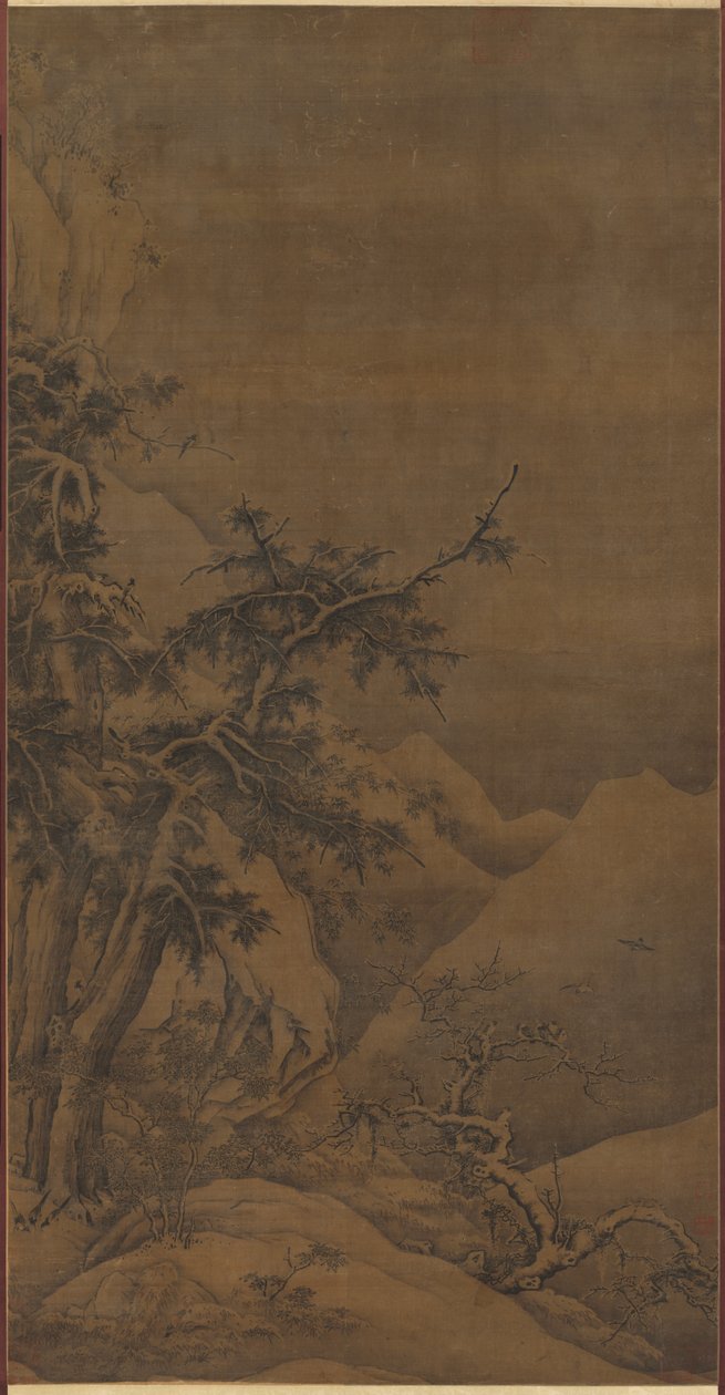 冬季山林中的鸟儿 作者 可能是高涛