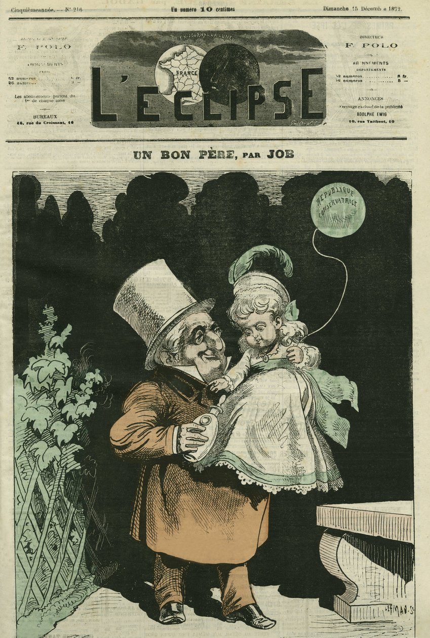 好父亲阿道夫·梯也尔（Adolphe Thiers，1797-1877），法国历史学家和政治家。 Job 的“L