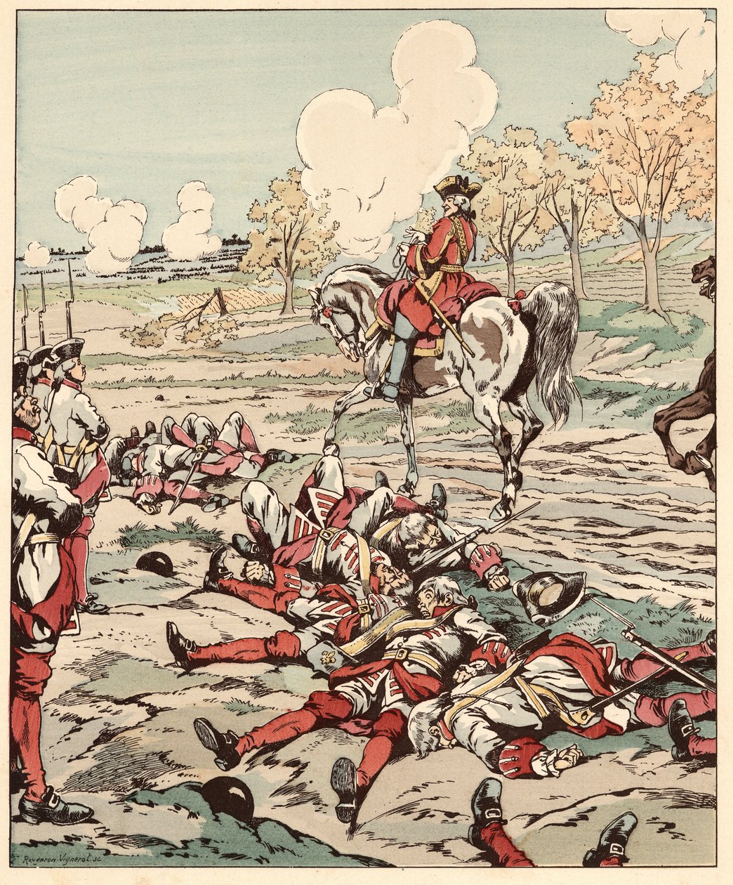 大炮？嗯...它能杀人，这里有圣佩恩（Saint-Pern）在七年战争期间的1759年明登战役中，敌军的枪炮屠杀了手榴弹兵之后，宣读了他手中的鼻烟的所有话语，以恢复勇气的t 作者 Onfray de Breville Jacques Job的化名