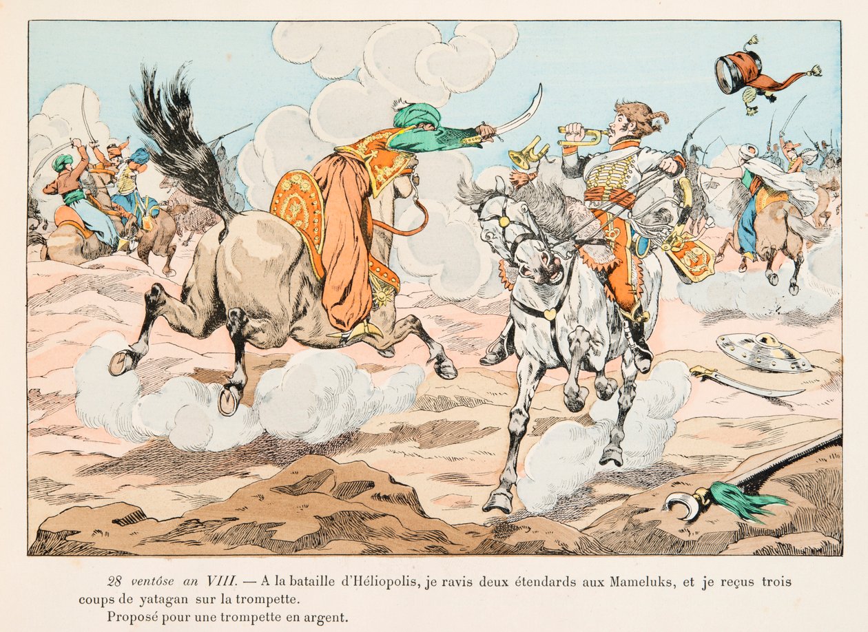 Jacques Marie Gaston Onfroy de Breville dit JOB (1858-1931) - 拿破仑·波拿巴领导下的埃及战役（1798-1801）期间的骠骑兵，私人收藏 作者 Onfray de Breville Jacques Job的化名
