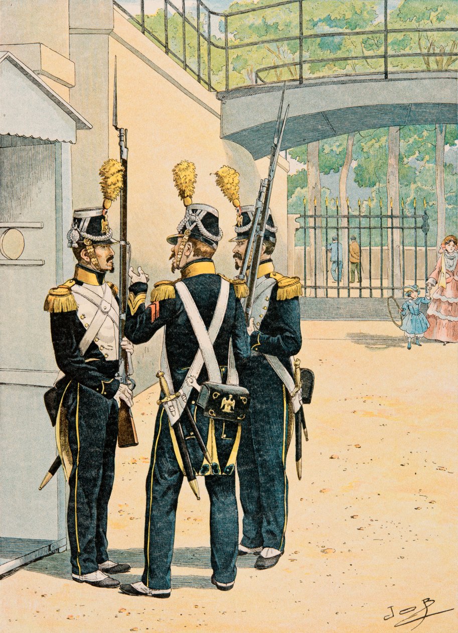 Jacques Marie Gaston Onfroy de Breville dit JOB (1858-1931) - 任何时候法国军队的装备：Voltigeurs de la Garde Imperiale，私人收藏 作者 Onfray de Breville Jacques Job的化名