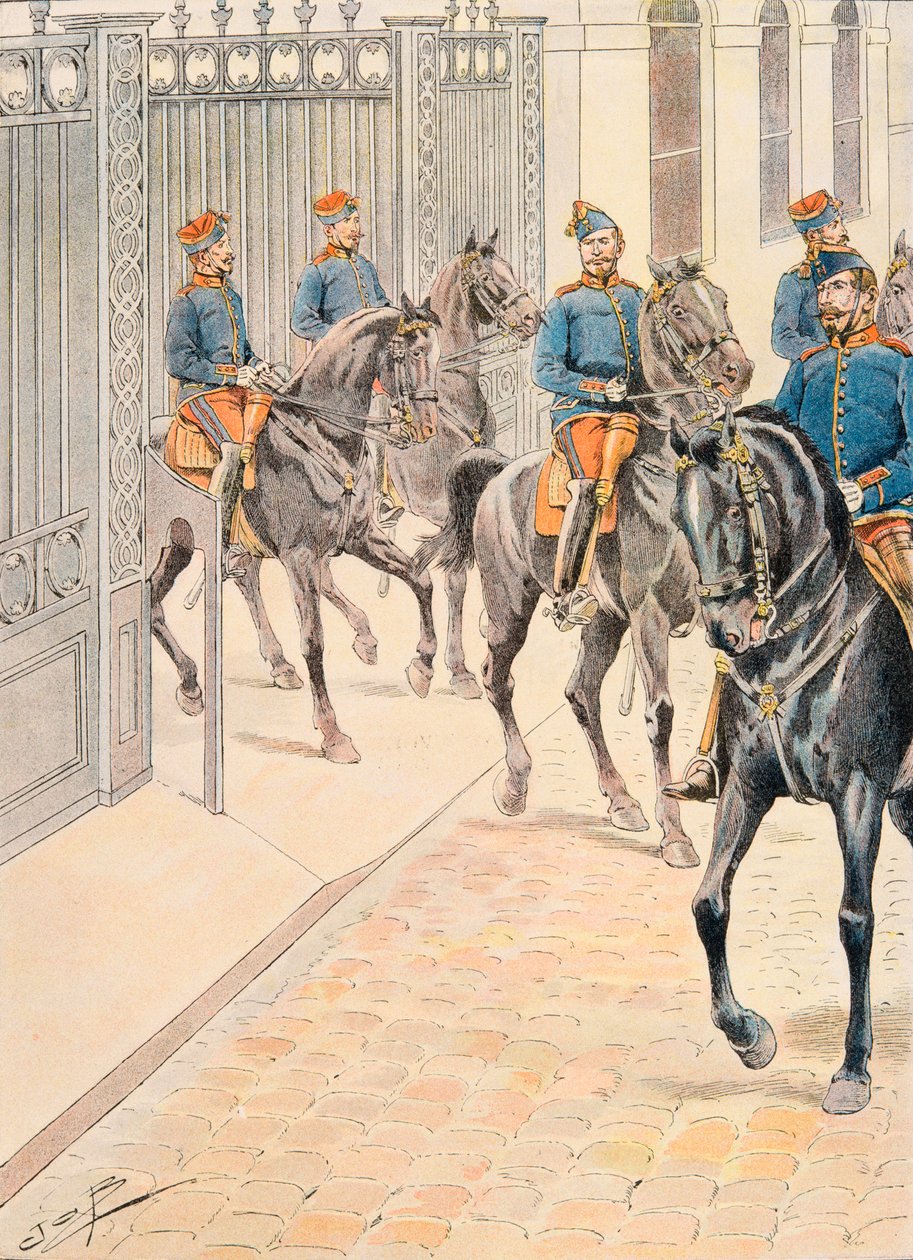 Jacques Marie Gaston Onfroy de Breville dit JOB (1858-1931) - 任何时候法国军队的装备：百人队（第二帝国），私人收藏 作者 Onfray de Breville Jacques Job的化名