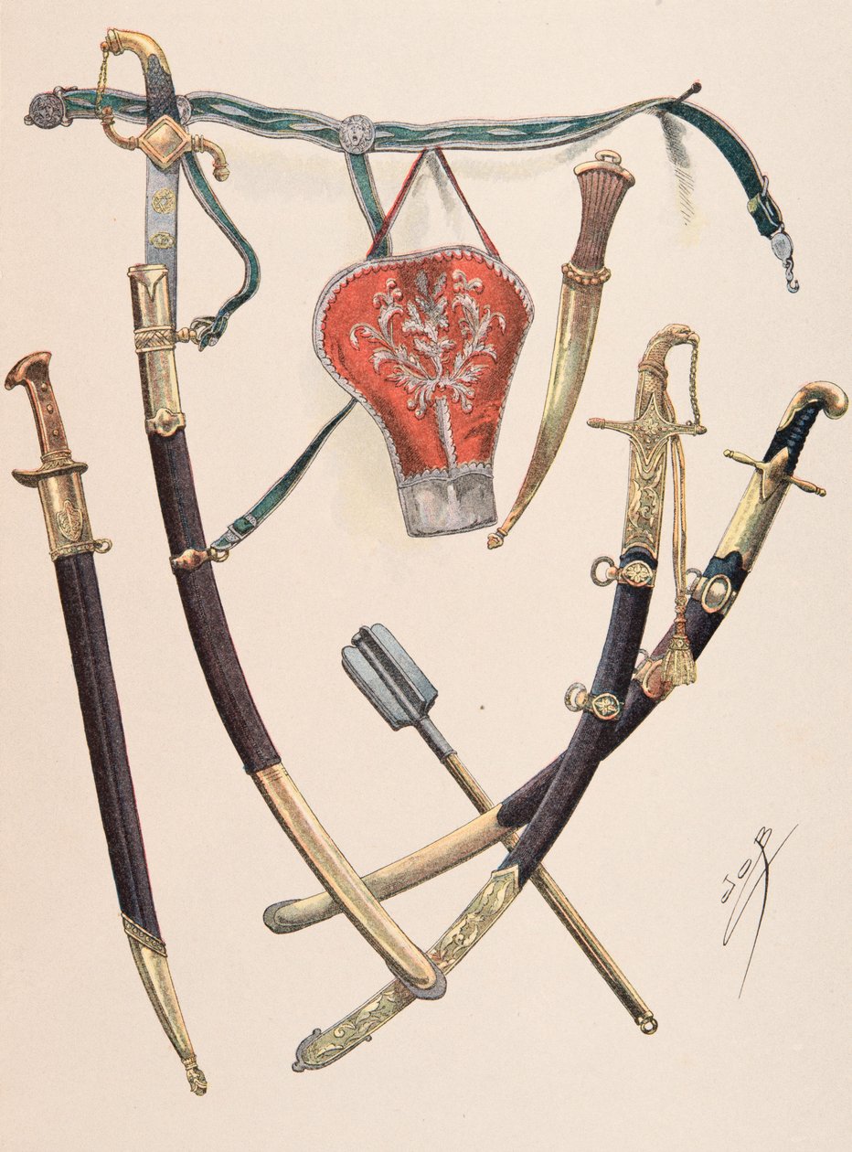Jacques Marie Gaston Onfroy de Breville dit JOB (1858-1931) - Outfit of the French troops at all times: Arms a l