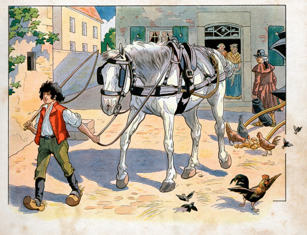 Joachim Murat (1767-1815) 12 岁在他父亲的旅馆里。 Jacques Marie Gaston Onfray de Breville dit Job (1858-1931) 的雕刻 作者 Onfray de Breville Jacques Job的化名