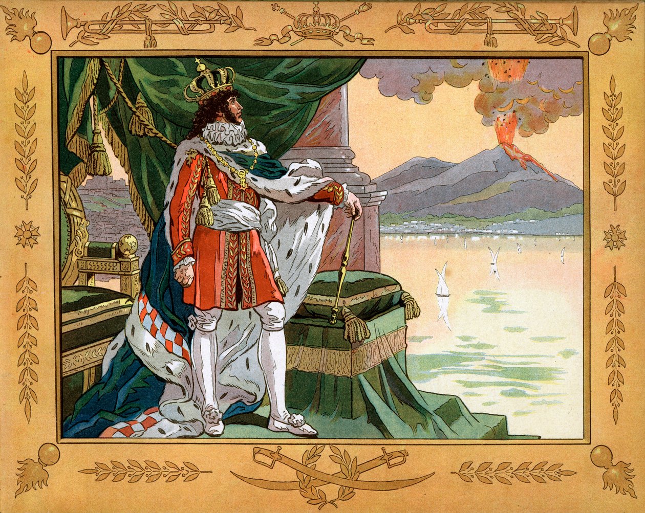 Joachim Murat (1767-1815) 1808 年那不勒斯国王。 Jacques Marie Gaston Onfray de Breville dit Job (1858-1931) 雕刻 作者 Onfray de Breville Jacques Job的化名