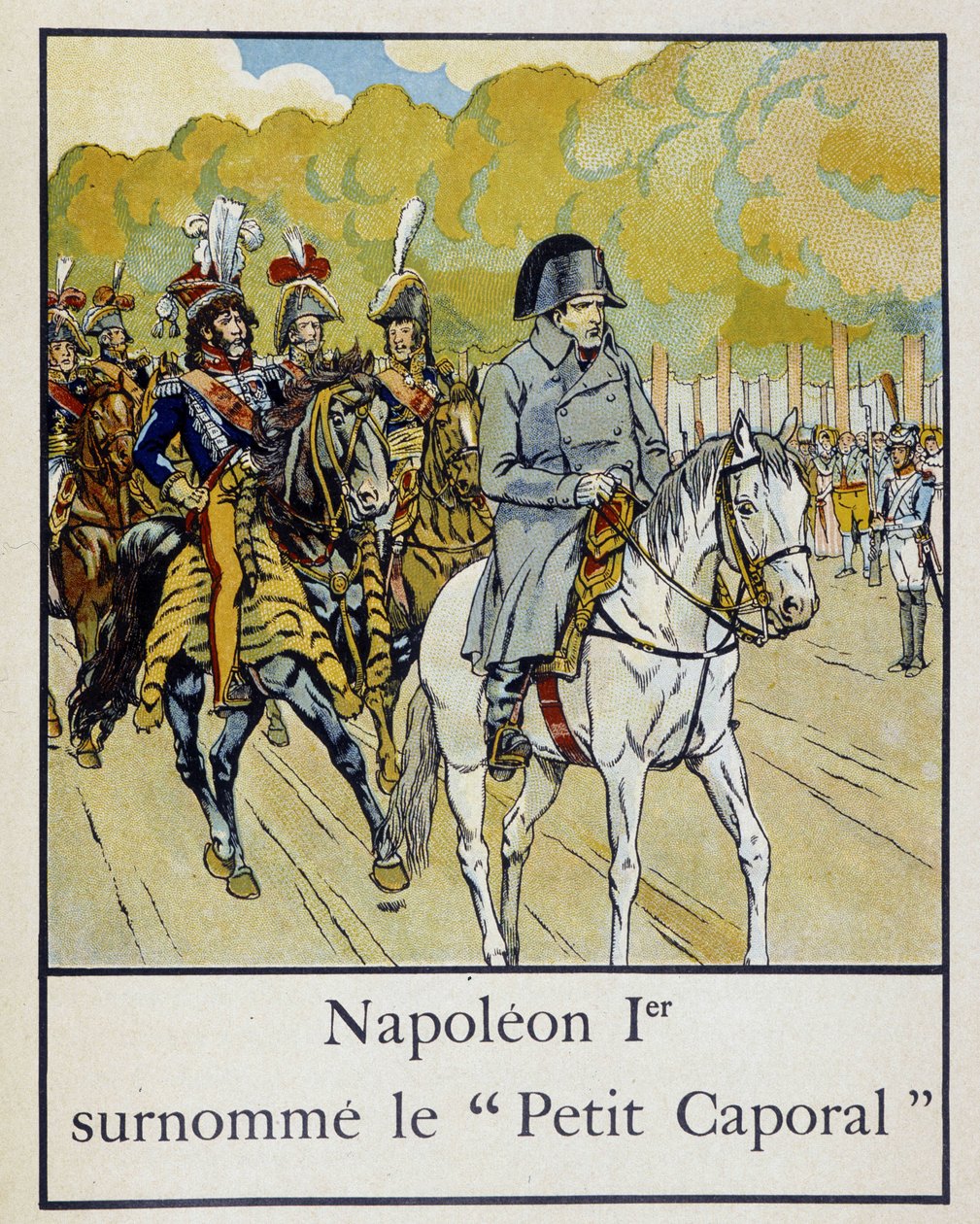 Napoleon 1er 绰号“”Petite Corporal” - 在生病的 Jacques Bainville 的“”Petite histoire de France”中。 约伯，编辑。 鬃毛 作者 Onfray de Breville Jacques Job的化名