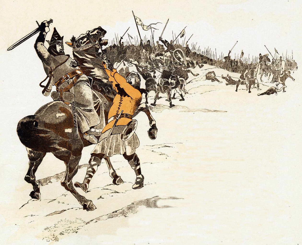 人们从不拿法兰克人国王路易六世-格罗斯（1081-1137）的棋王答案说事，他杀死了抓住他的马缰绳说 "国王被抓了！"的英国士兵。"在4月20日诺曼底的布伦尼维勒战役中 作者 Onfray de Breville Jacques Job的化名