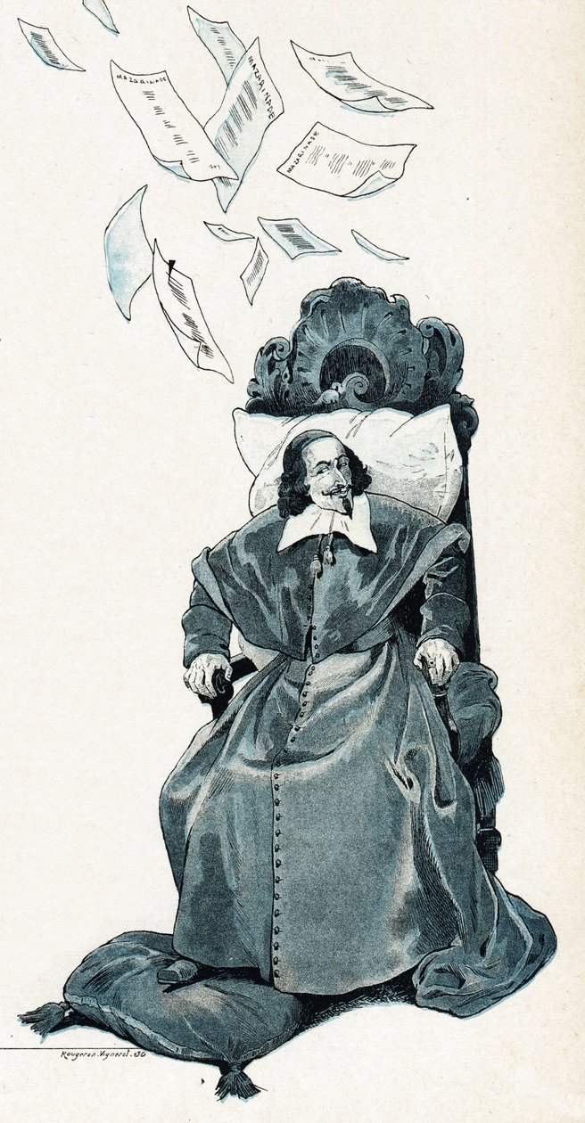 红衣主教朱尔-马扎然（Giulio Raimondo Mazzarino或Mazarino）的画像 作者 Onfray de Breville Jacques Job的化名
