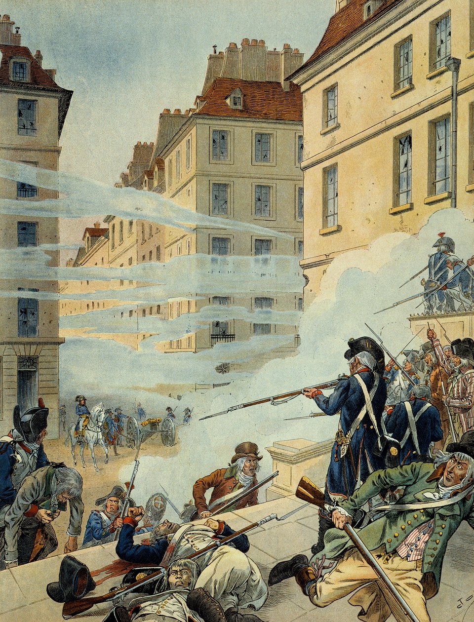 10月5日，保皇党人对公约的叛乱 作者 Onfray de Breville Jacques Job的化名