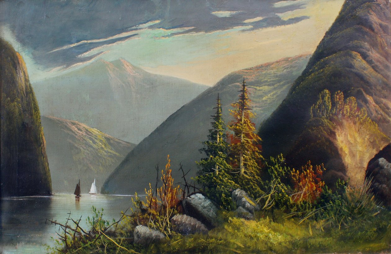 高山湖泊景观 作者 未知未知
