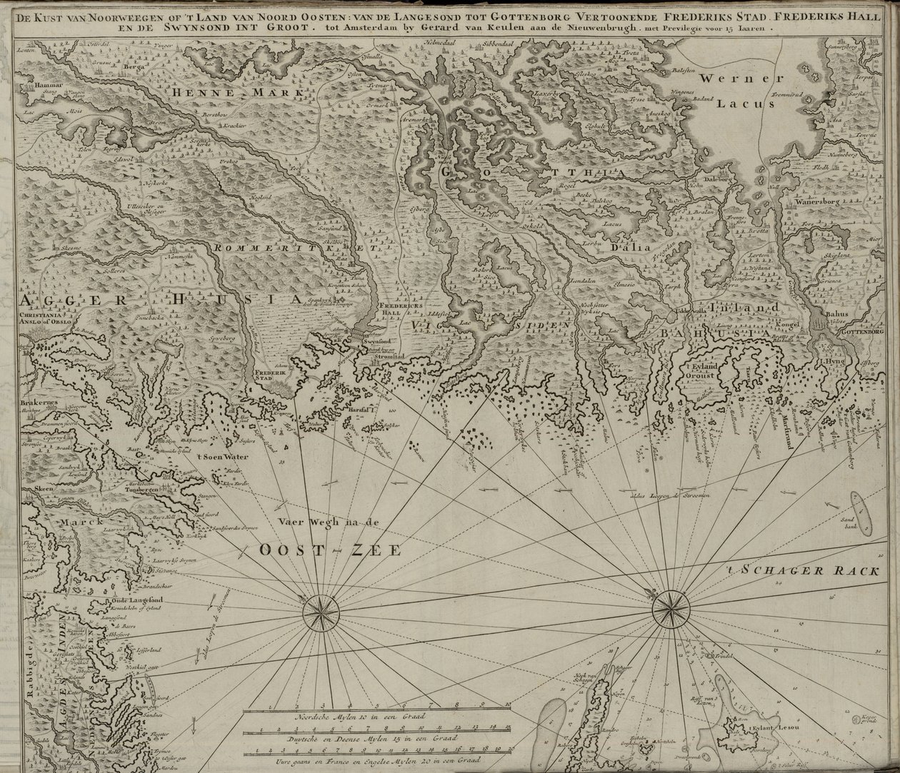 Norsk bokmål: 国家图书馆的地图收藏。该地图是在（）发行的，显示 作者 范·库伦