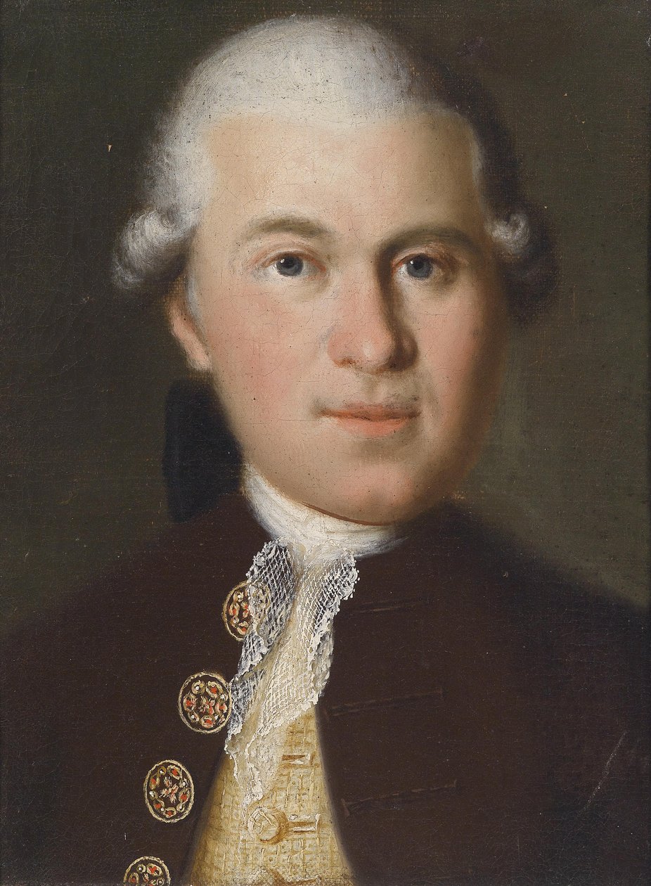伯爵Anton Franz von Lamberg-Sprinzenstein的肖像 作者 Christian Kollonitsch讲习班