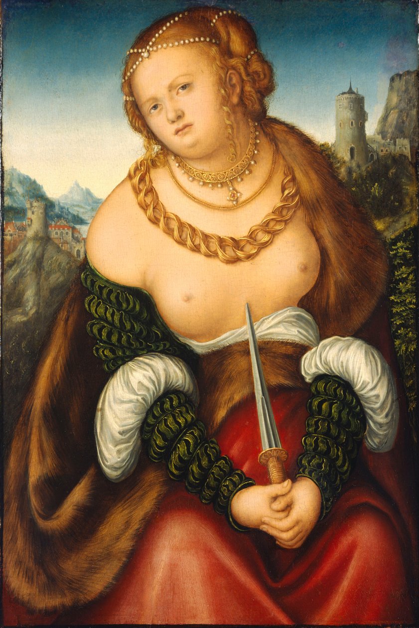 Lucretia - Lucretia的自杀 作者 卢卡斯·克拉纳赫（Lucas Cranach）讲习班