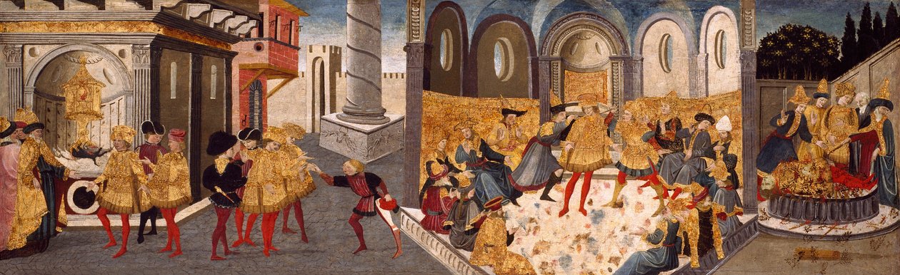 凯撒大帝的刺杀和葬礼 作者 Apollonio di Giovanni车间