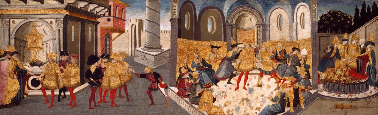 朱利叶斯-凯撒的刺杀和葬礼，145560 作者 Apollonio di Giovanni车间