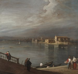 威尼斯Fondamenta Nuove的San Cristoforo，San Michele和Murano 作者 卡纳莱托