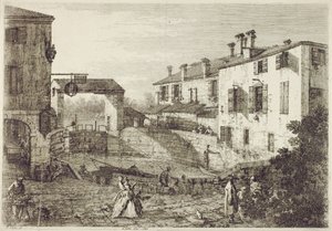 Le Porte de Dolo (etching) 作者 卡纳莱托