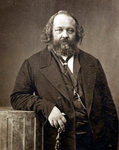米歇尔·巴枯宁（Bakunin）（1814-1876）的肖像，俄罗斯无政府主义者“米哈伊尔·亚历山德罗维奇·巴枯宁（1814-1876）的肖像”，纳达尔，加斯帕德-费利克斯（1820-1910），约 1860 年 - 白蛋白照片 - 私人收藏