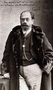 纳达尔的埃米尔-左拉（1840 - 1902）肖像。 作者 纳达尔