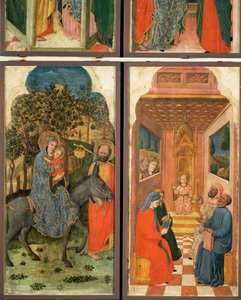 圣母生活的 12 个场景 ... 作者 （活跃 c.1463 c.1490）威尔顿大师