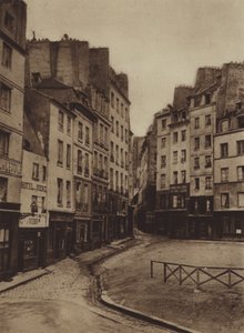 Jean-de-Beauvais 和 Lanneau 街的拐角处（黑白照片）