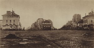 1865 年的意大利广场（黑白照片） 作者 （之后）法国摄影师