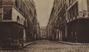 穆兰街（Rue des Moulins），约1866年，因修建歌剧院大道而被拆除（黑白照片）。 作者 （之后）法国摄影师