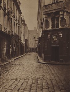 Rue du Four-Saint-Honore，rue de Vannes 拐角处（黑白照片） 作者 （之后）法国摄影师