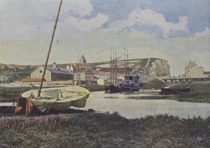 Le Treport（彩色照片）。 作者 （之后）法国摄影师