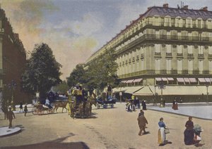 巴黎，Les Boulevards（彩色照片）。 作者 （之后）法国摄影师