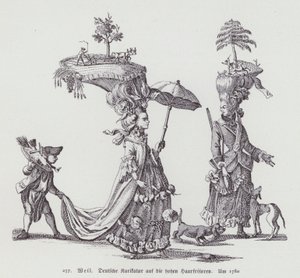 German cartoon lampooning women