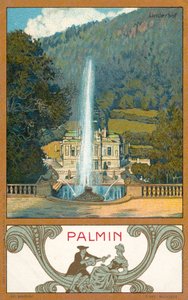 Linderhof Castle, Bavaria (chromolitho) 作者 （之后）德国学校