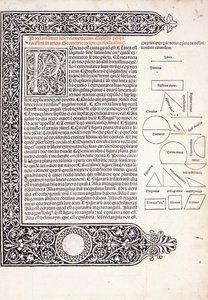 Euclid的“ Elementa Geometrica”中的一页翻译成拉丁文 作者 （之后）希腊学派