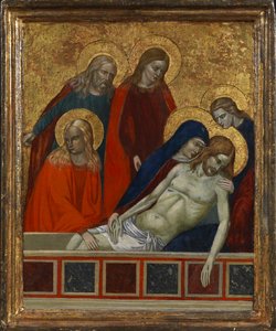 Entombment of Christ, possibly 19th century (tempera on panel) 作者 （之后）意大利学校
