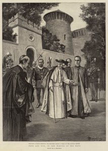 Pope Leo XIII in the Winter of his Days (engraving) 作者 （之后）意大利学校
